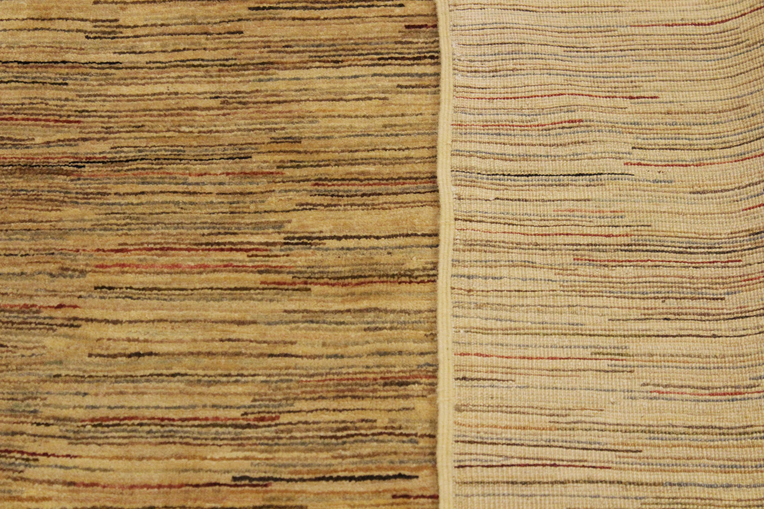 handmade Modern Gabbeh Beige Rust Hand Knotted RECTANGLE 100% WOOL area rug 4' x 6'