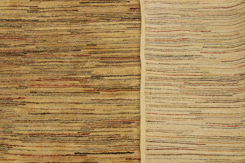 handmade Modern Gabbeh Beige Rust Hand Knotted RECTANGLE 100% WOOL area rug 4' x 6'