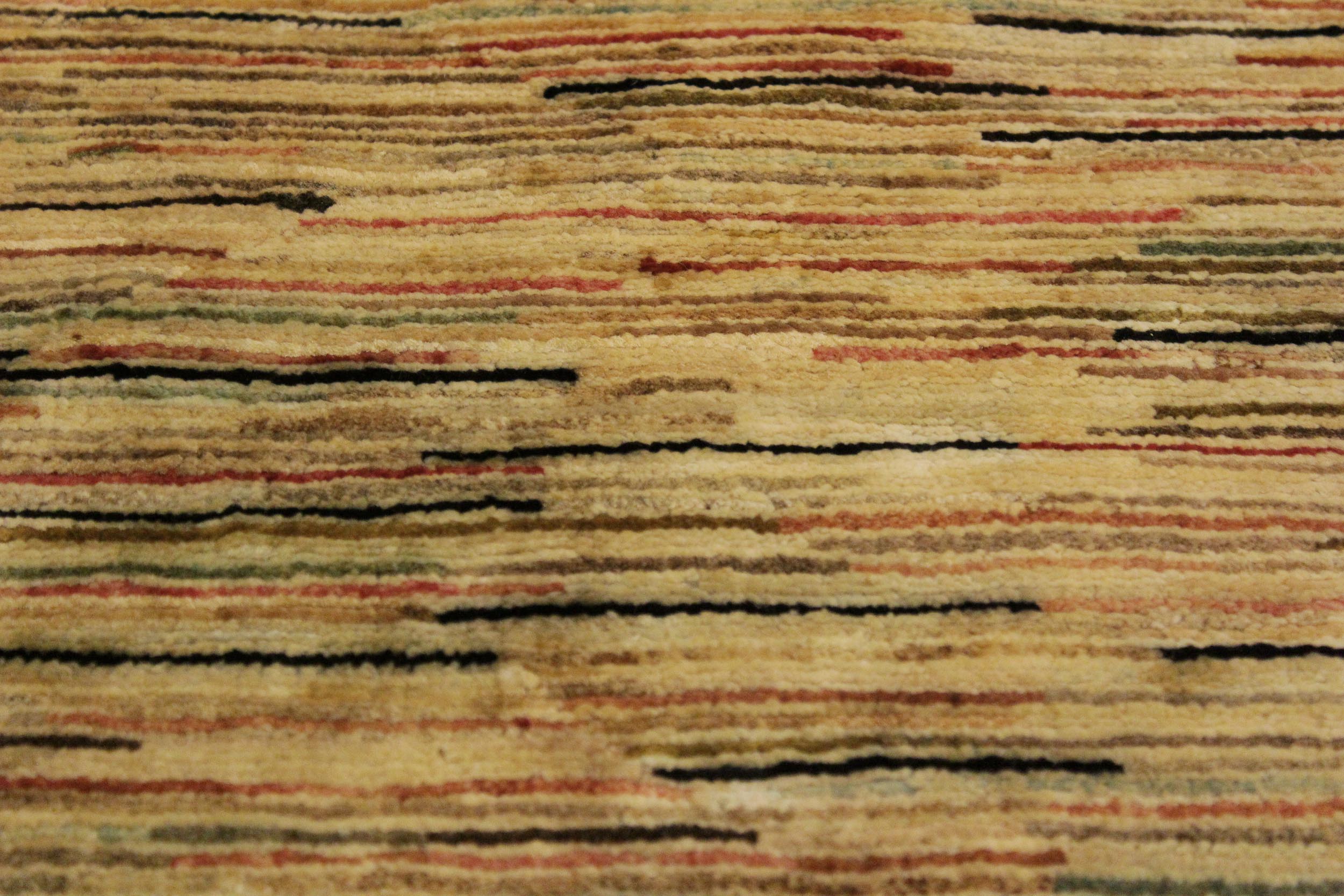 handmade Modern Gabbeh Tan Black Hand Knotted RECTANGLE 100% WOOL area rug 4' x 6'