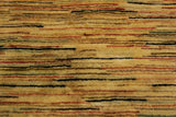 handmade Modern Gabbeh Tan Multi Hand Knotted RECTANGLE 100% WOOL area rug 4  x 6 