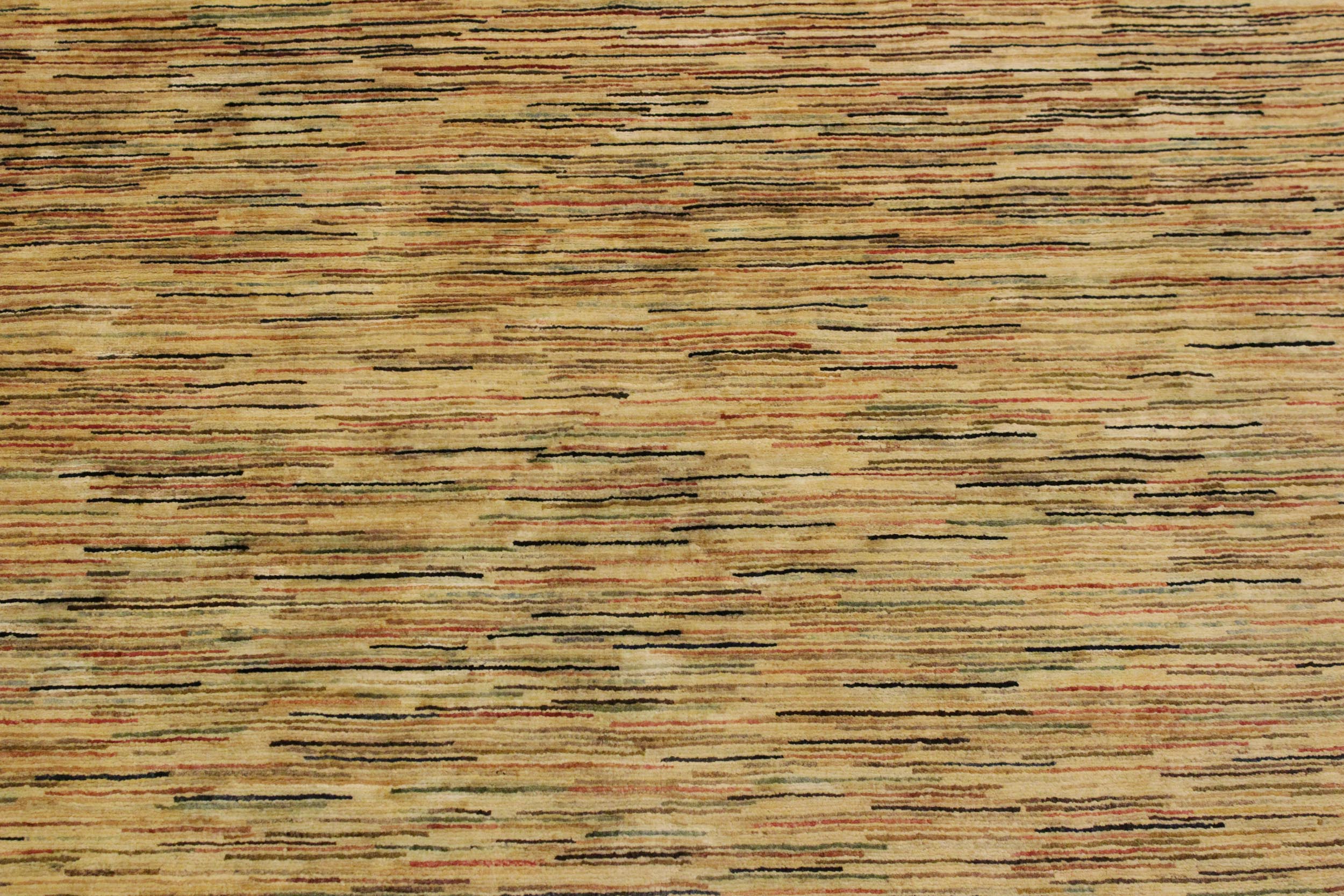 handmade Modern Gabbeh Tan Black Hand Knotted RECTANGLE 100% WOOL area rug 4' x 6'