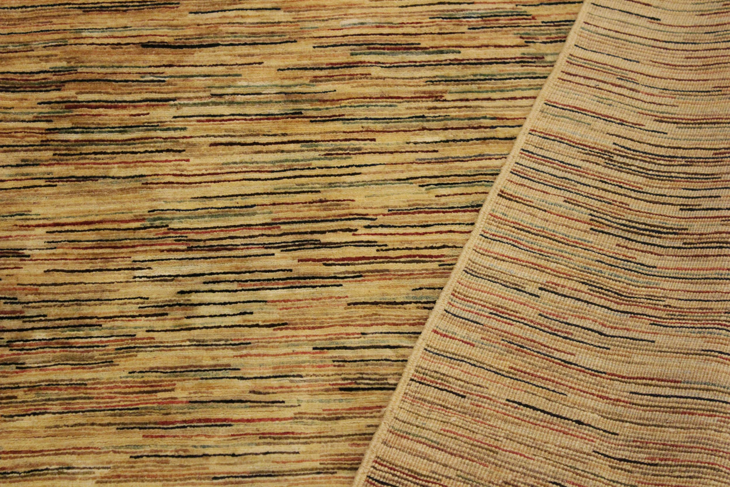 handmade Modern Gabbeh Tan Black Hand Knotted RECTANGLE 100% WOOL area rug 4' x 6'