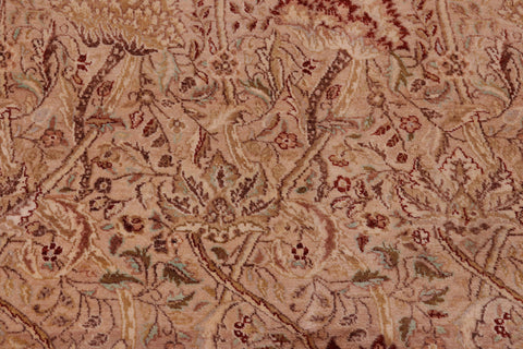 handmade Transitional William Tan Beige Hand Knotted RECTANGLE 100% WOOL area rug 4 x 6