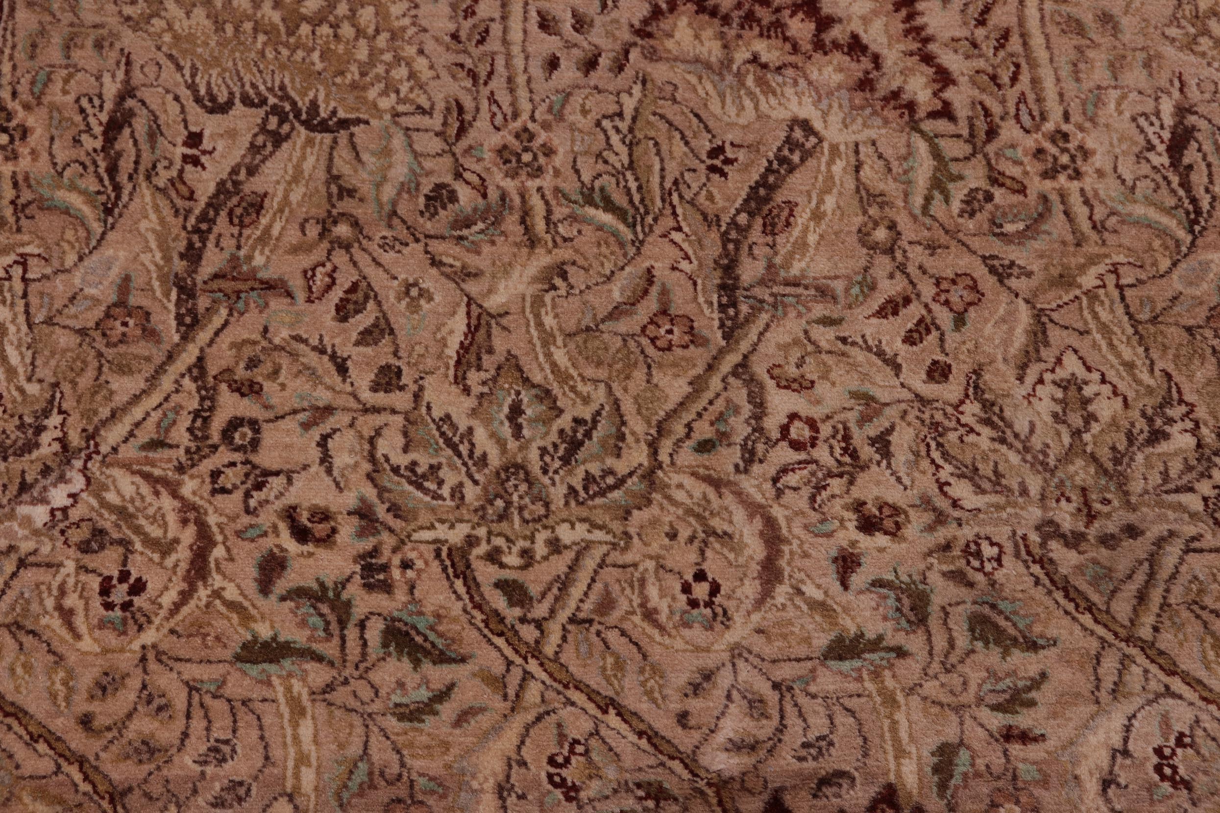 handmade Transitional William Tan Beige Hand Knotted RECTANGLE 100% WOOL area rug 4x6
