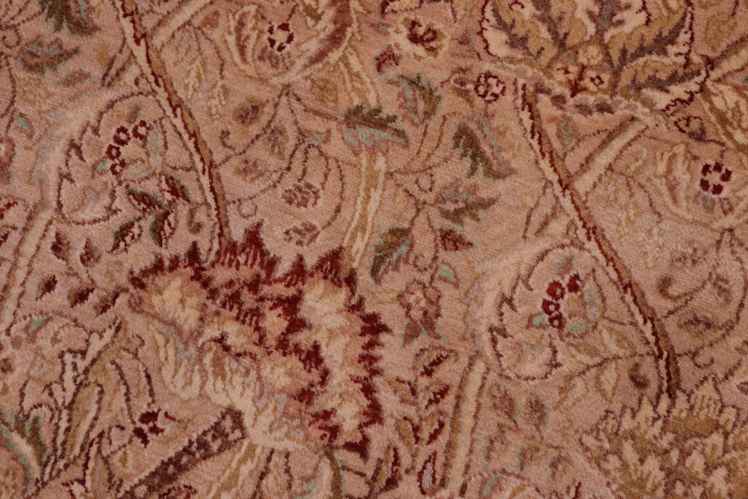 handmade Transitional William Tan Beige Hand Knotted RECTANGLE 100% WOOL area rug 4 x 6