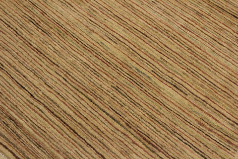handmade Modern Gabbeh Beige Rust Hand Knotted RECTANGLE 100% WOOL area rug 4' x 6'