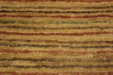 handmade Modern Gabbeh Beige Rust Hand Knotted RECTANGLE 100% WOOL area rug 4  x 6 