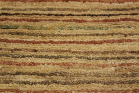 handmade Modern Gabbeh Beige Rust Hand Knotted RECTANGLE 100% WOOL area rug 4' x 6'