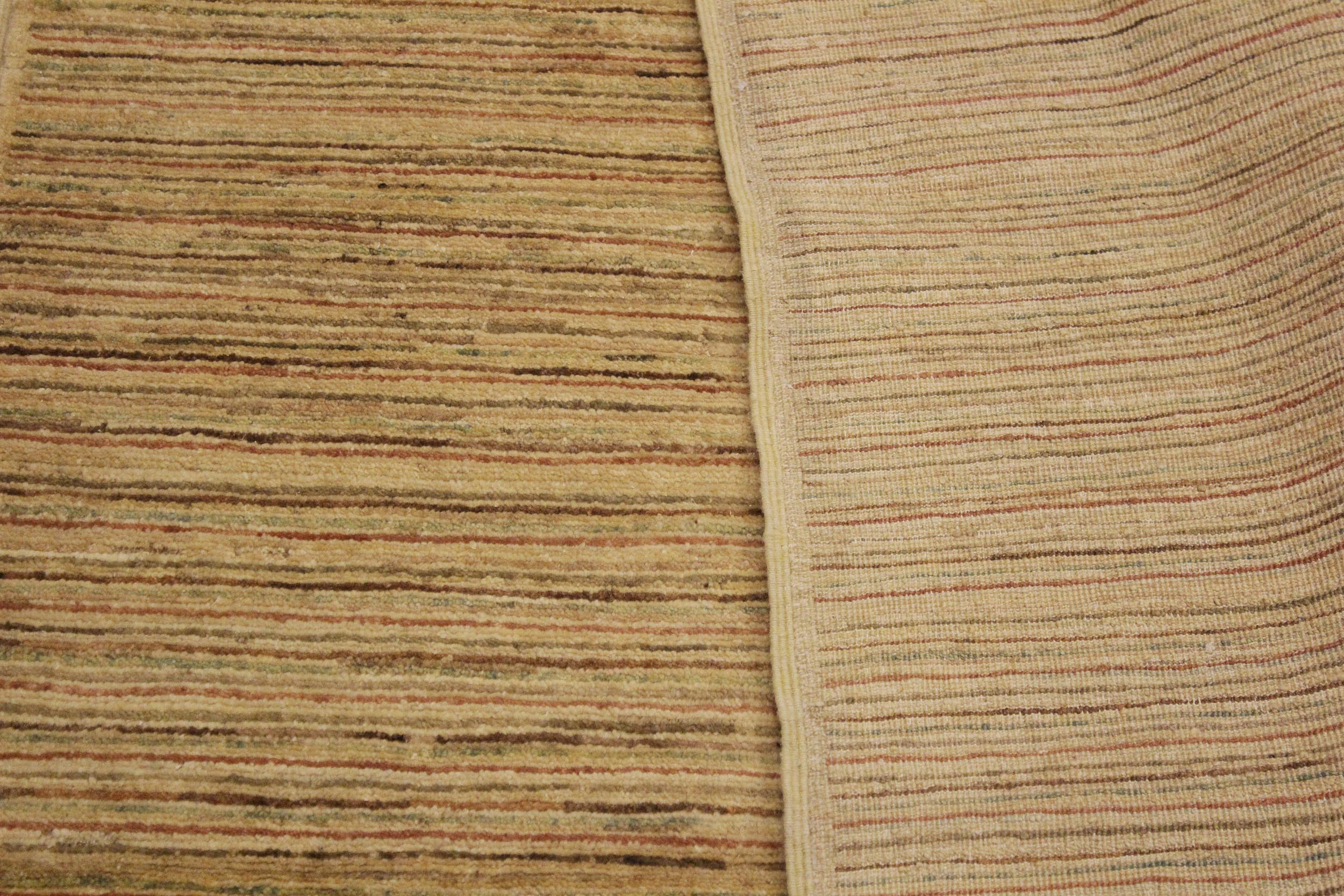 handmade Modern Gabbeh Beige Rust Hand Knotted RECTANGLE 100% WOOL area rug 4' x 6'