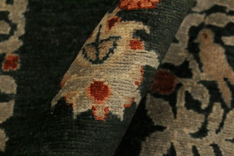 handmade Transitional Drake Green Lt. Green Hand Knotted RECTANGLE 100% WOOL area rug 4X6