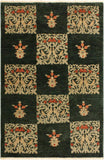 Shabby Chic Ziegler Retha Green/Light Green Wool Rug - 3'10'' x 5'11''