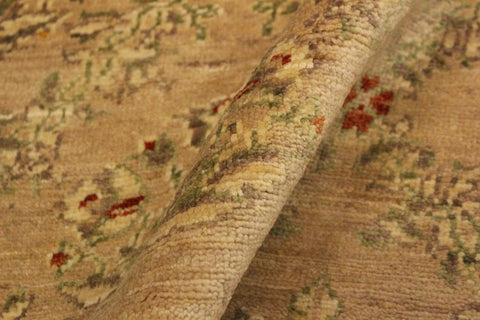 handmade Transitional Kafkaz Tan Rust Hand Knotted RECTANGLE 100% WOOL area rug 4X6