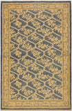 Eclectic Ziegler Deja Light Blue/Tan Wool Rug - 4'2'' x 6'1''