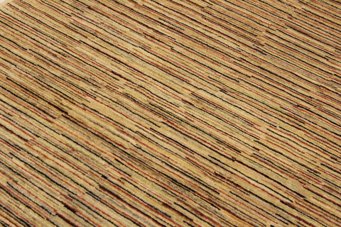 handmade Modern Gabbeh Beige Rust Hand Knotted RECTANGLE 100% WOOL area rug 4' x 6'