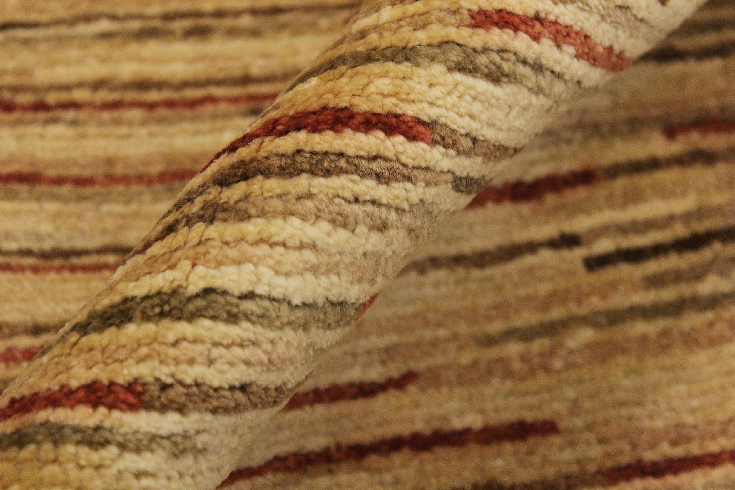 handmade Modern Gabbeh Beige Brown Hand Knotted RECTANGLE 100% WOOL area rug 4' x 5'