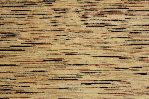 handmade Modern Gabbeh Beige Black Hand Knotted RECTANGLE 100% WOOL area rug 4' x 6'