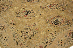 handmade Traditional Design Gold Gray Hand Knotted RECTANGLE 100% WOOL area rug 4'X6'