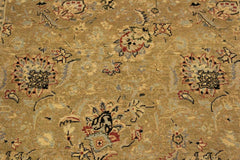 handmade Traditional Design Gold Gray Hand Knotted RECTANGLE 100% WOOL area rug 4'X6'