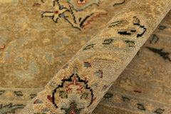 handmade Traditional Design Gold Gray Hand Knotted RECTANGLE 100% WOOL area rug 4'X6'