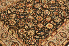 handmade Traditional Design Brown Lt. Tan Hand Knotted RECTANGLE 100% WOOL area rug 4'X6'