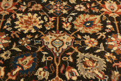 handmade Traditional Design Brown Lt. Tan Hand Knotted RECTANGLE 100% WOOL area rug 4'X6'