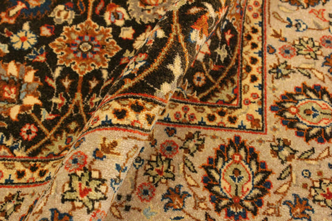 handmade Traditional Design Brown Lt. Tan Hand Knotted RECTANGLE 100% WOOL area rug 4' x 6'
