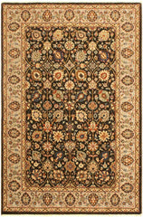 handmade Traditional Design Brown Lt. Tan Hand Knotted RECTANGLE 100% WOOL area rug 4'X6'