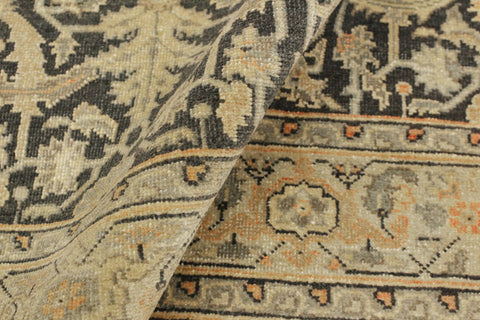 handmade Traditional Kafkaz Charcoal Beige Hand Knotted RECTANGLE 100% WOOL area rug 4x6