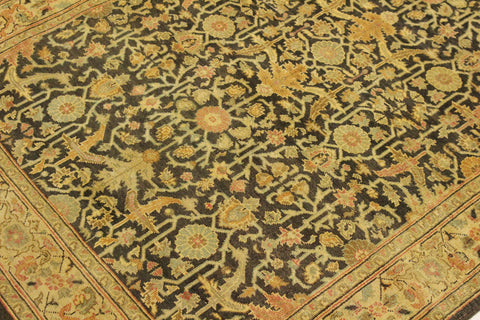 handmade Traditional Kafkaz Charcoal Beige Hand Knotted RECTANGLE 100% WOOL area rug 4x6