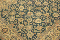 handmade Transitional Design Teal Blue Ivory Hand Knotted RECTANGLE 100% WOOL area rug 4'X6'