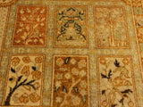 handmade Traditional Design Tan Gold Hand Knotted RECTANGLE 100% WOOL area rug 4x6