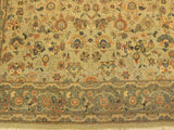 handmade Transitional Design Tan Green Hand Knotted RECTANGLE 100% WOOL area rug 4x6