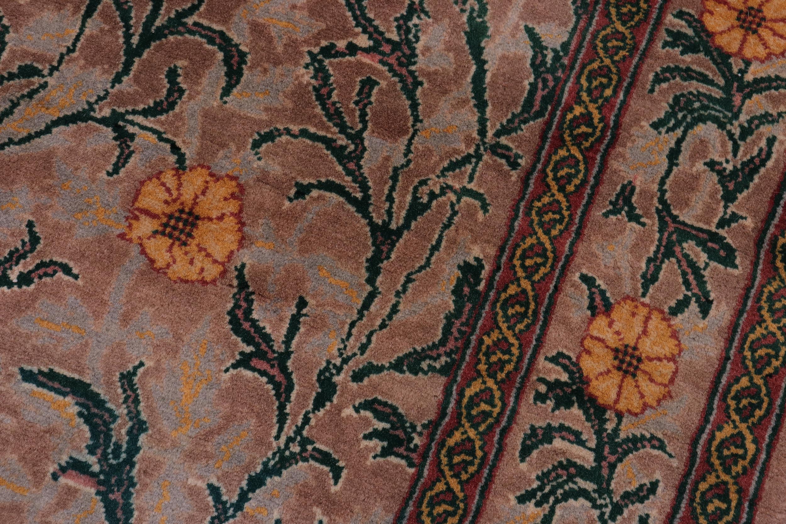 handmade Transitional Jasmain Lt. Brown Lt. Brown Hand Knotted RECTANGLE 100% WOOL area rug 4x6
