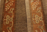 handmade Modern Gabbeh Brown Rust Hand Knotted RECTANGLE 100% WOOL area rug 4 x 6