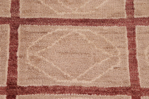 handmade Modern Gabbeh Tan Aubergine Hand Knotted RECTANGLE 100% WOOL area rug 8' x 10'