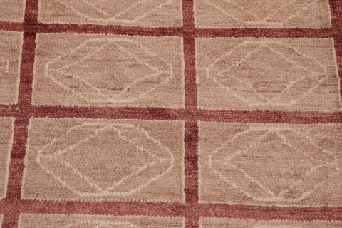 handmade Modern Gabbeh Tan Aubergine Hand Knotted RECTANGLE 100% WOOL area rug 8' x 10'