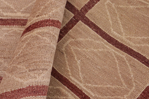 handmade Modern Gabbeh Tan Aubergine Hand Knotted RECTANGLE 100% WOOL area rug 8' x 10'
