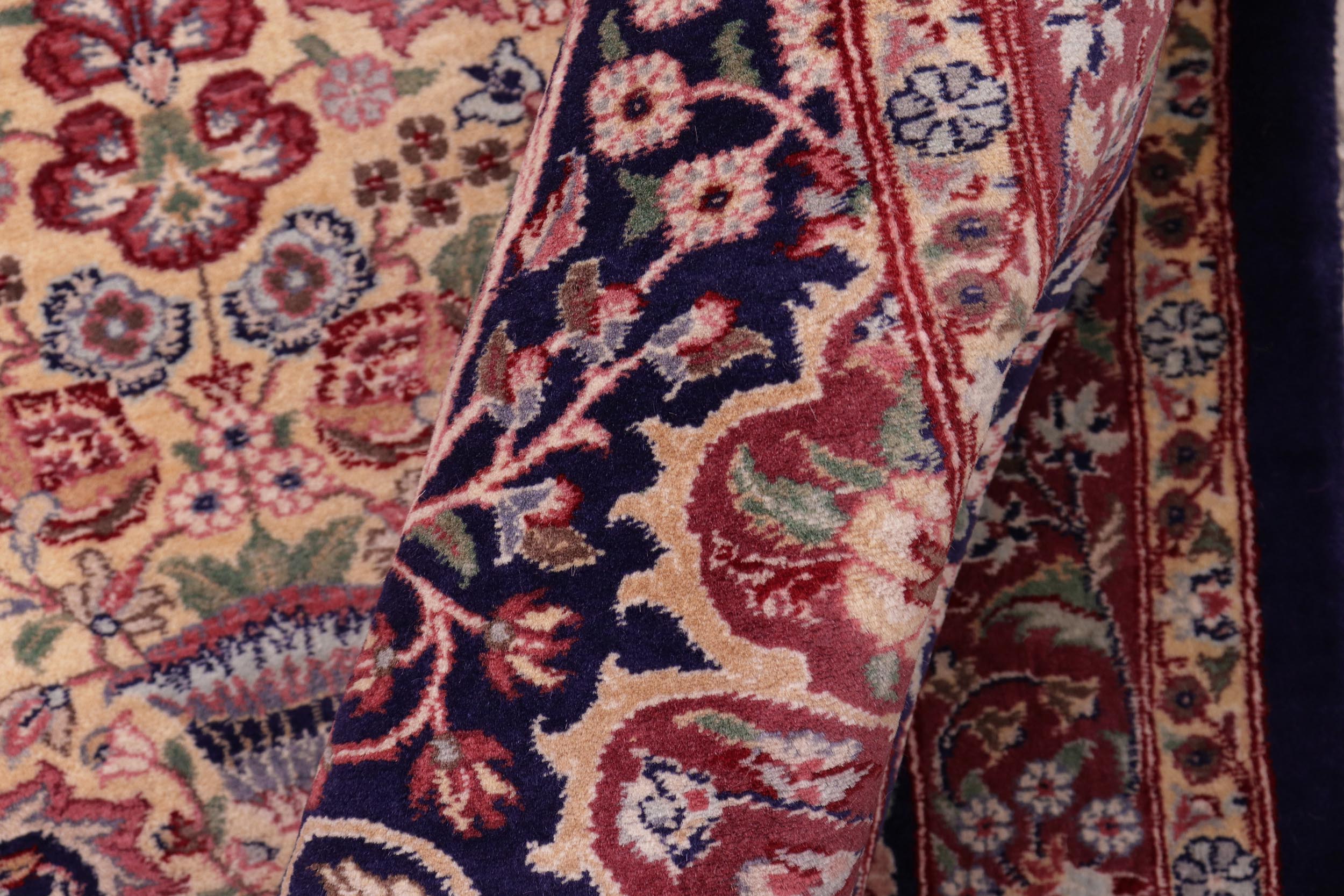 handmade Traditional Sultan Blue Rust Hand Knotted RECTANGLE 100% WOOL area rug 8x10