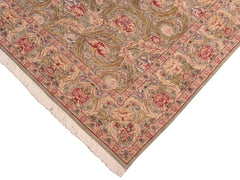 handmade Traditional Marry Gold Green Red Hand Knotted RECTANGLE 100% WOOL area rug 8x10