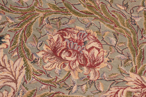 handmade Transitional Marry Gold Green Red Hand Knotted RECTANGLE 100% WOOL area rug 8x10