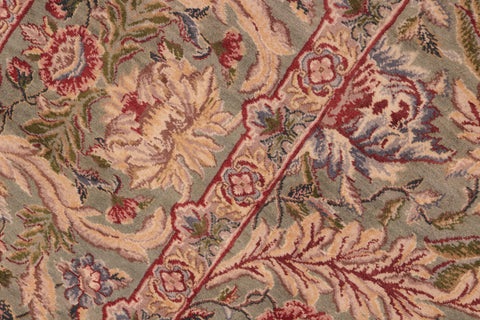 handmade Transitional Marry Gold Green Red Hand Knotted RECTANGLE 100% WOOL area rug 8x10