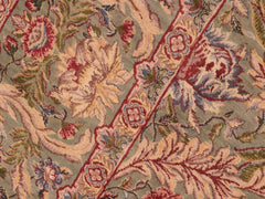 handmade Traditional Marry Gold Green Red Hand Knotted RECTANGLE 100% WOOL area rug 8x10