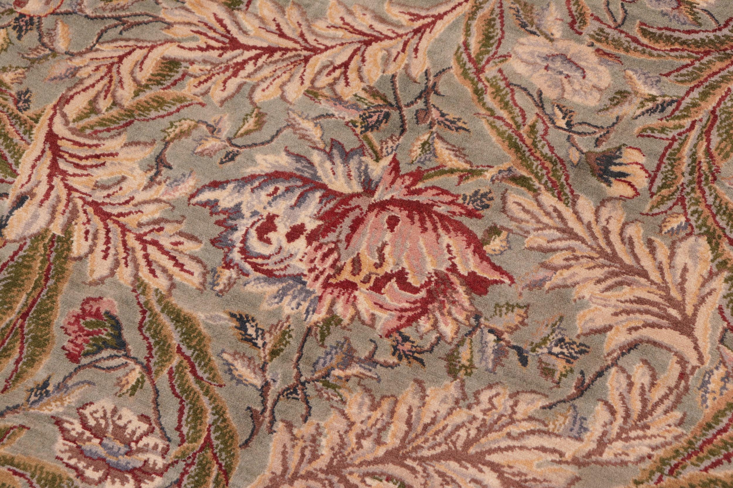 handmade Transitional Marry Gold Green Red Hand Knotted RECTANGLE 100% WOOL area rug 8x10