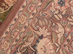 handmade Traditional Nagi Brown Blue Hand Knotted RECTANGLE 100% WOOL area rug 8x10