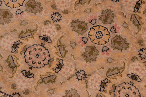 handmade Transitional Gulzar Gold Black Hand Knotted RECTANGLE 100% WOOL area rug 8x10