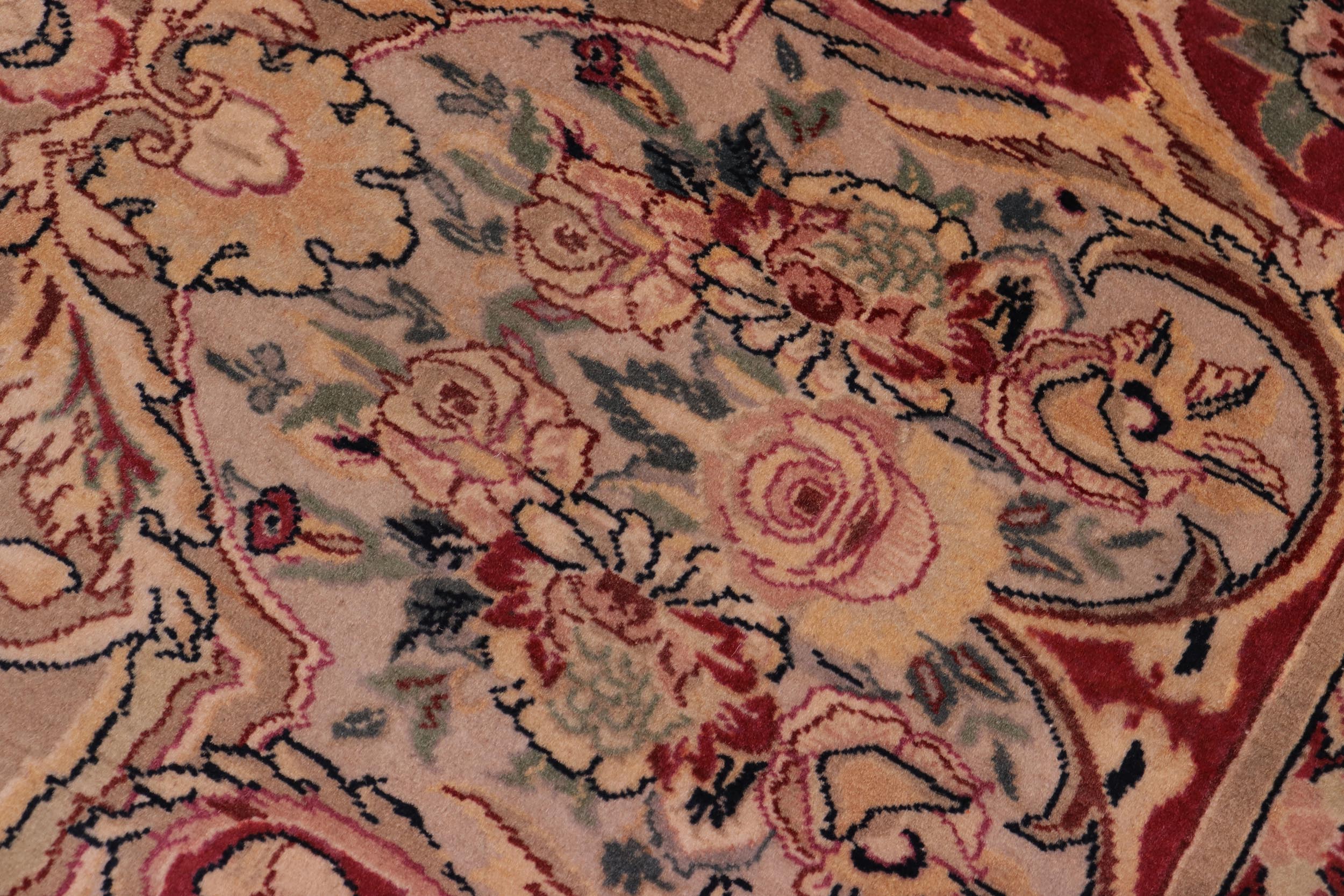 handmade Traditional Haider Lt. Green Lt.red Hand Knotted RECTANGLE 100% WOOL area rug 8x10