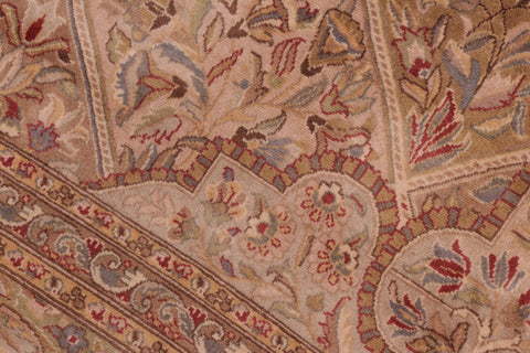 handmade Traditional Gulab Gold Green Hand Knotted RECTANGLE 100% WOOL area rug 8x10