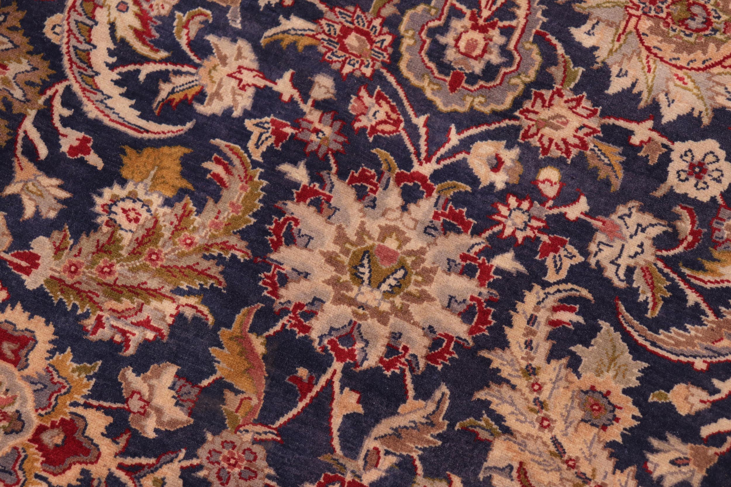 handmade Transitional Agra Blue Red Hand Knotted RECTANGLE 100% WOOL area rug 8 x 10