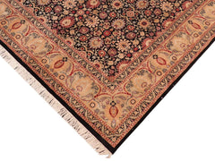 handmade Traditional New Asif Black Tan Hand Knotted RECTANGLE 100% WOOL area rug 8x10