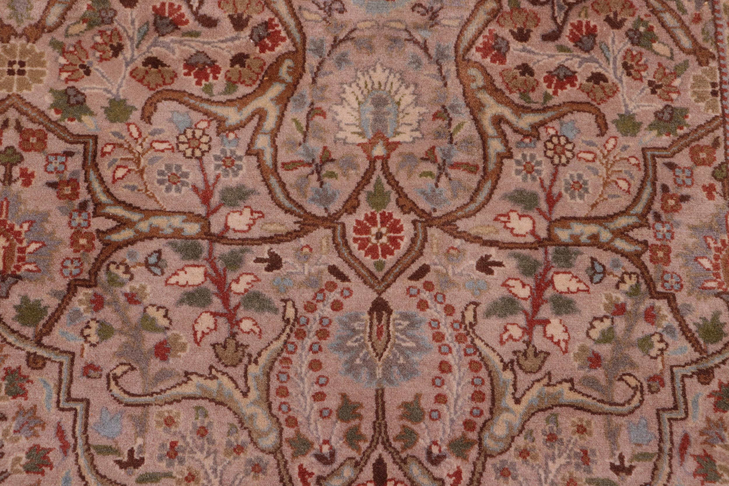 handmade Transitional Tabriz Lt. Gray Copper Hand Knotted RECTANGLE 100% WOOL area rug 8x10